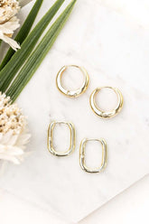 14k Stainless Steel Everyday Huggie Earrings, Earrings, $ 15.00, A Moment Of Now™